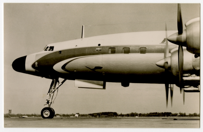 Image: postcard: Lufthansa, Lockheed L-1049 Constellation