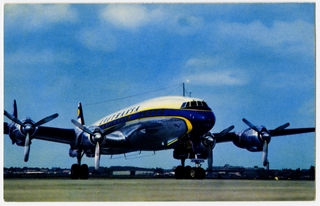 Image: postcard: Lufthansa, Lockheed L-1049 Constellation