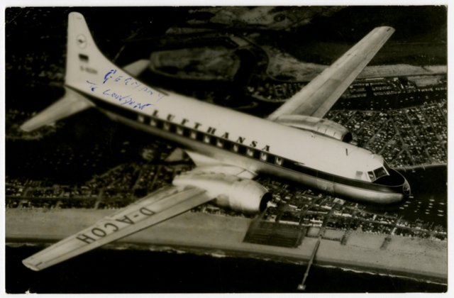 Postcard: Lufthansa, Convair 340