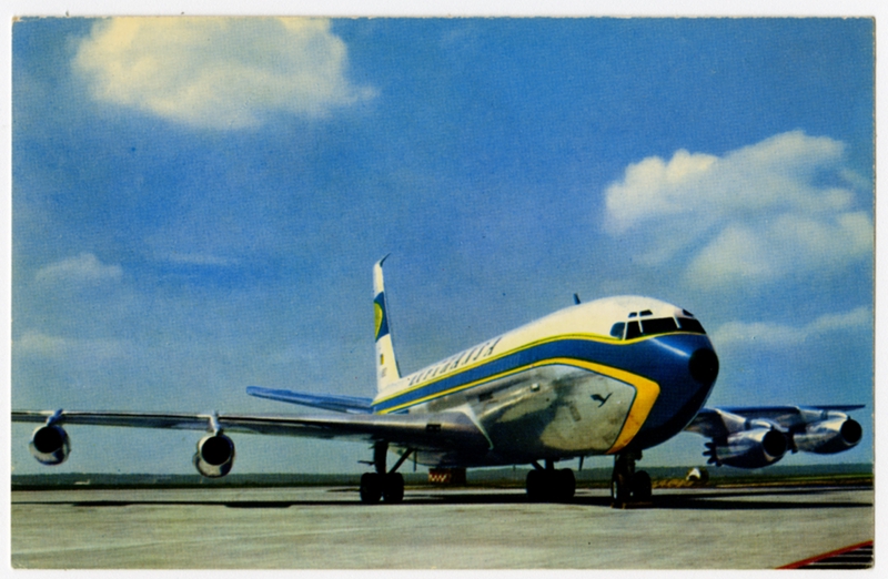 Image: postcard: Lufthansa, Boeing 707