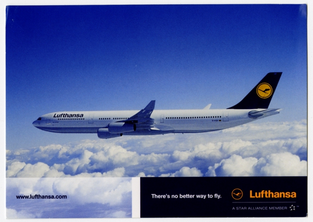 Postcard: Lufthansa, Airbus A340-300