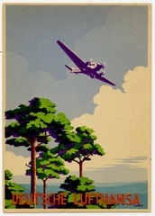 Image: postcard: Lufthansa, Ju 52