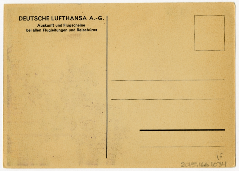 Image: postcard: Lufthansa, Ju 52