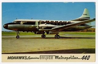 Image: postcard: Mohawk Airlines, Convair 440