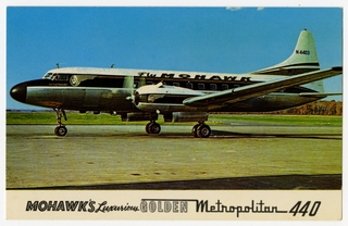 Image: postcard: Mohawk Airlines, Convair 440