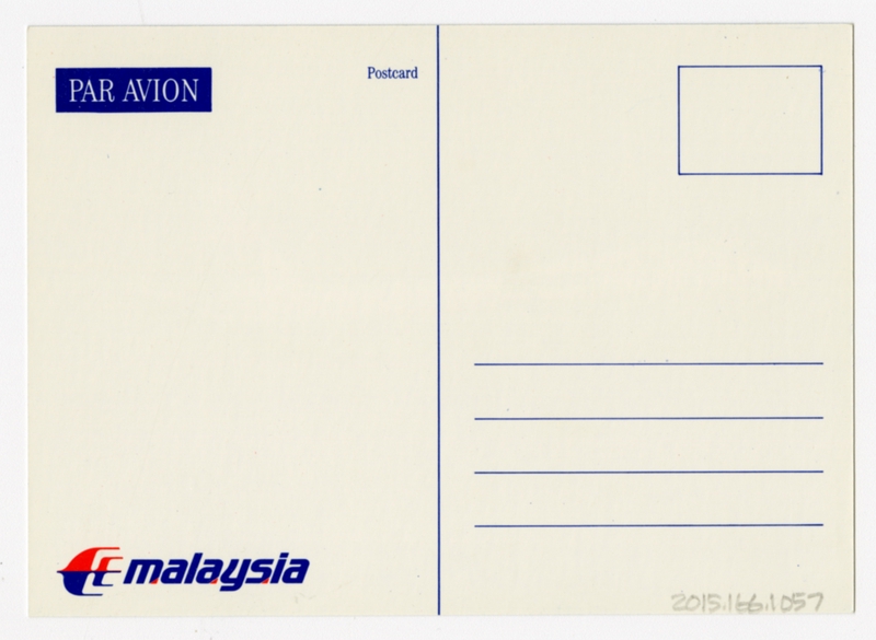 Image: postcard: Malaysian Airline System (MAS), Boeing 747