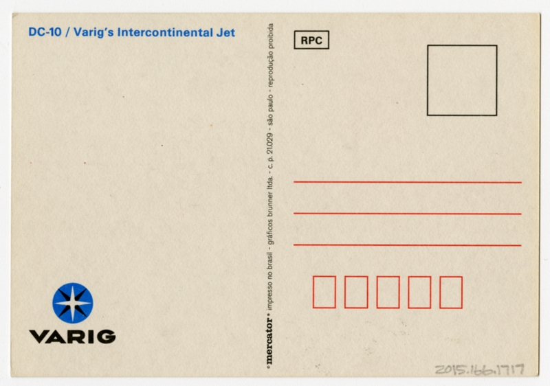 Image: postcard: VARIG, McDonnell Douglas DC-10