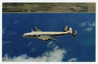 Image: postcard: VARIG, Lockheed Constellation