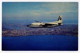 Image: postcard: West Coast Airlines, Fairchild F-27, Seattle
