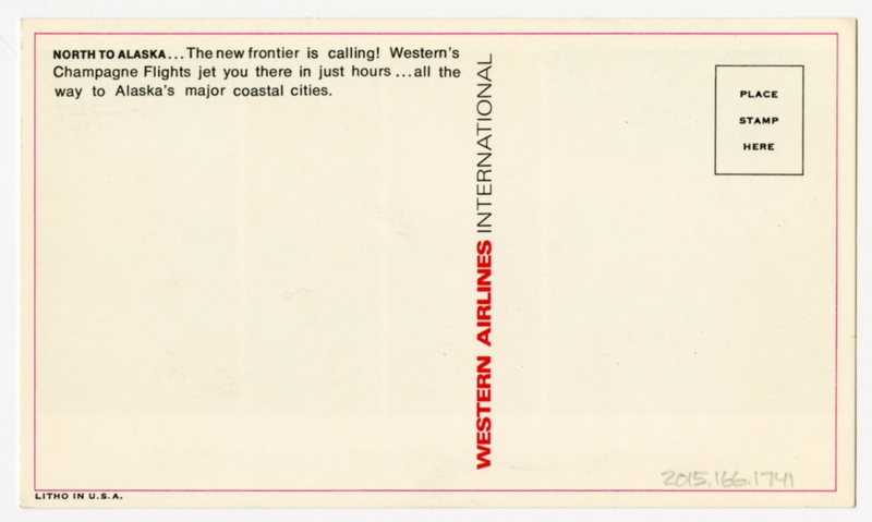 Image: postcard: Western Airlines, Alaska