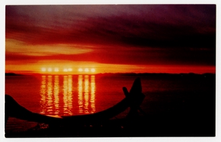 Image: postcard: Wien Air Alaska, midnight sun, Alaska