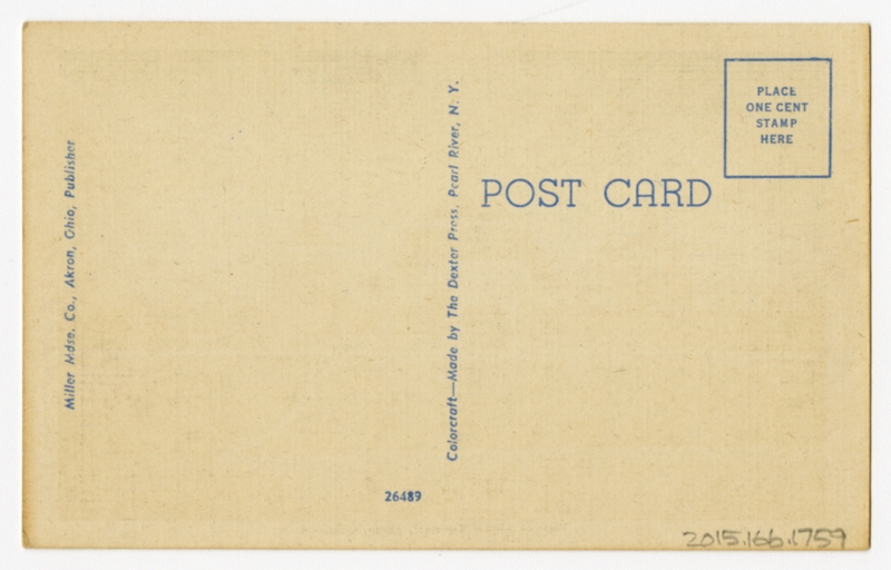 Image: postcard: Airport terminal, Akron, Ohio