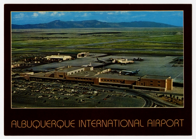 Postcard: Albuquerque International Airport, Boeing 727