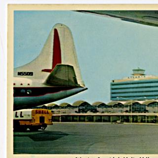 Image #1: postcard: Eastern Airlines, Atlanta International Airport, Vickers Viscount, Convair