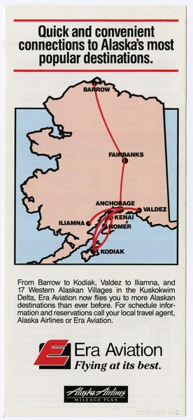 Image: timetable: Alaska Airlines, Era Aviation, summer schedule