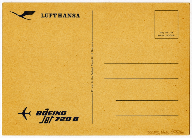 Image: postcard: Lufthansa, Boeing 720B