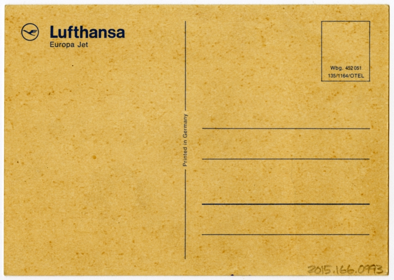 Image: postcard: Lufthansa, Boeing 727