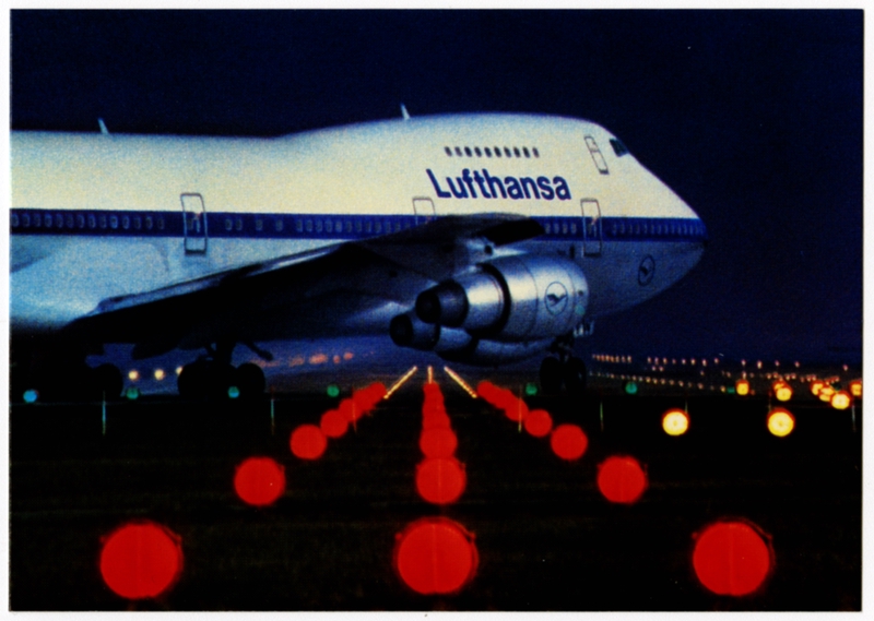 Image: postcard: Lufthansa, Boeing 747