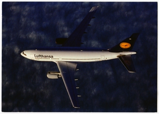 Image: postcard: Lufthansa, Airbus A310-200