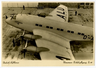 Image: postcard: Lufthansa, Junkers Ju 90