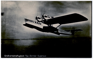 Image: postcard: Lufthansa, Dornier Superwal