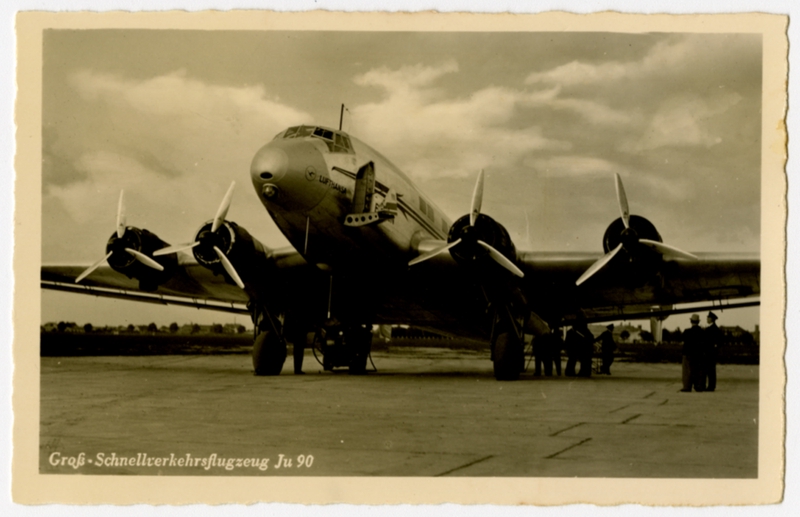 Image: postcard: Lufthansa, Junkers Ju 90