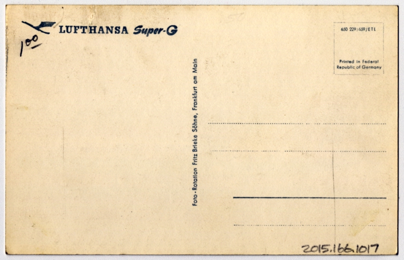 Image: postcard: Lufthansa, Lockheed L-1049 Constellation