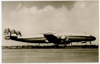 Image: postcard: Lufthansa, Lockheed L-1049 Constellation