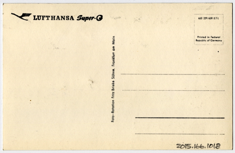 Image: postcard: Lufthansa, Lockheed L-1049 Constellation