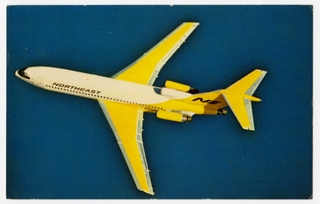 Image: postcard: Northeast Airlines, Boeing 727 Yellowbird