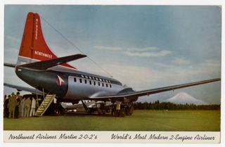 Image: postcard: Northwest Airlines, Martin 2-0-2