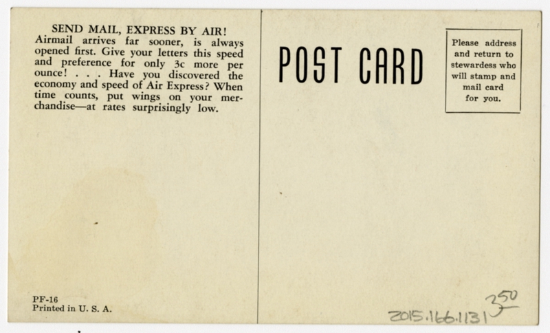 Image: postcard: Northwest Airlines, Douglas DC-3