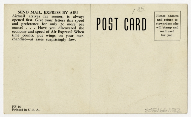 Image: postcard: Northwest Airlines, Douglas DC-3