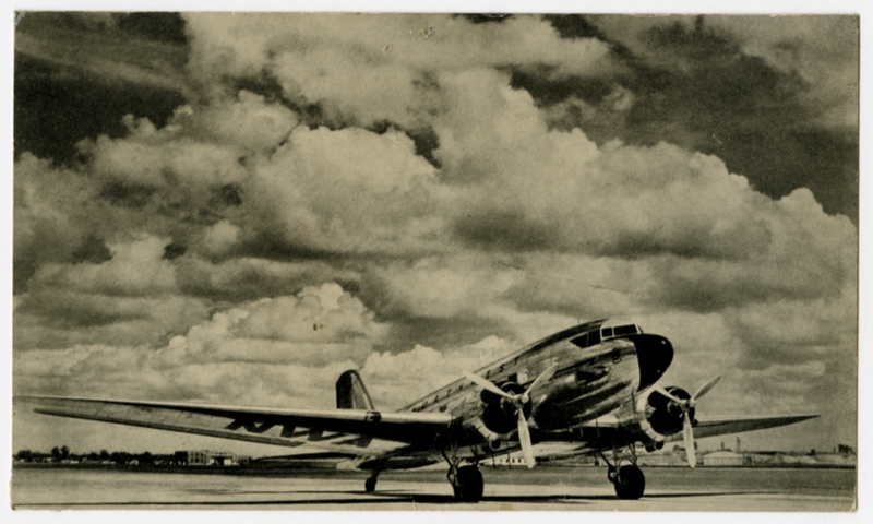 Image: postcard: Northwest Airlines, Douglas DC-3