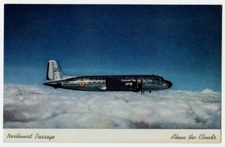 Image: postcard: Northwest Airlines, Douglas DC-6