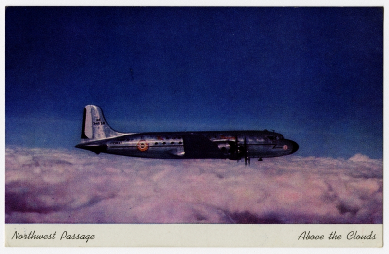 Image: postcard: Northwest Airlines, Douglas DC-6