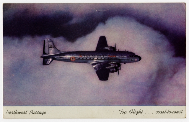 Postcard: Northwest Airlines, Douglas DC-6