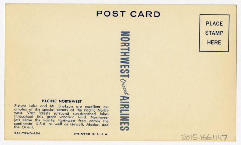 Image: postcard: Northwest Orient Airlines