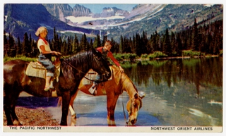 Image: postcard: Northwest Orient Airlines
