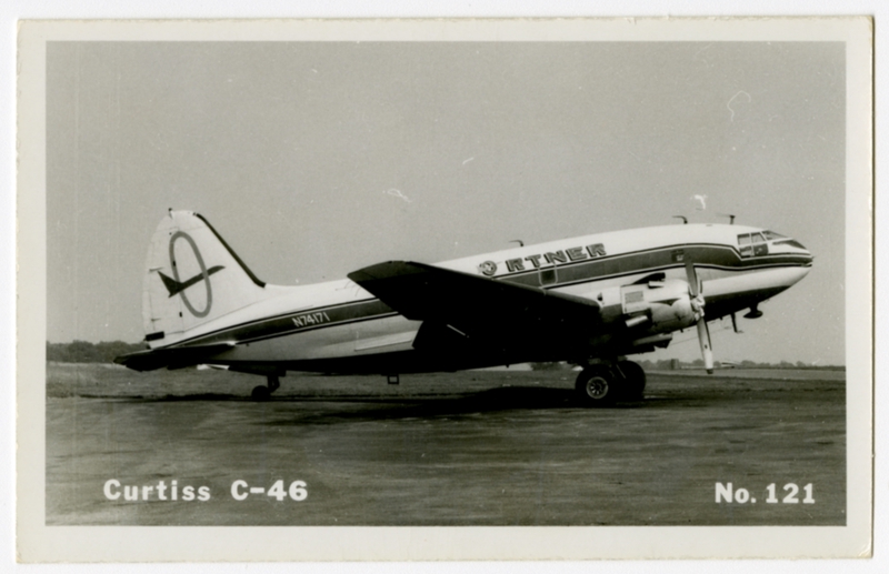 Image: postcard: Ortner Air Service, Curtiss C-46