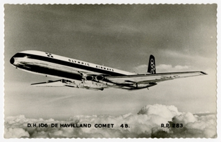 Image: postcard: Olympic Airways, de Havilland DH-106 Comet 4B