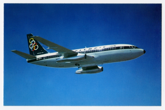 Postcard: Olympic Airways, Boeing 737-200