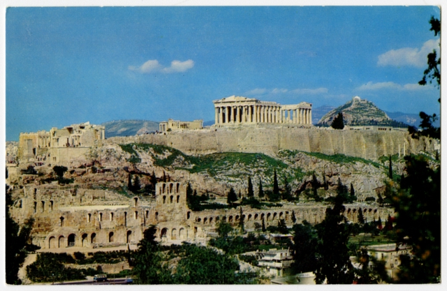 Postcard: Olympic Airways, Acropolis, Athens