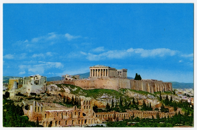 Postcard: Olympic Airways, Acropolis, Athens