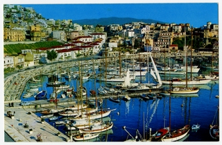 Image: postcard: Olympic Airways, Mikrolimano, Greece