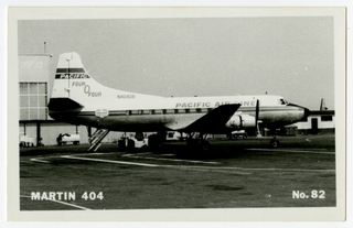 Image: postcard: Pacific Air Lines, Martin 4-0-4
