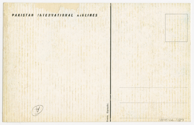 Image: postcard: Pakistan International Airlines, Boeing 727