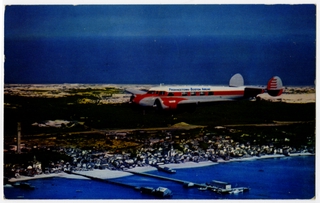 Image: postcard: Provincetown - Boston Airline, Lockheed Electra 10, Provincetown