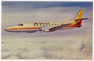 Image: postcard: Trans-Central Airlines, Swearingen Metro