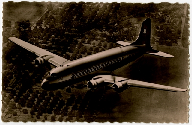 Postcard: Transports Aeriens Intercontinentaux (TAI), Douglas DC-4